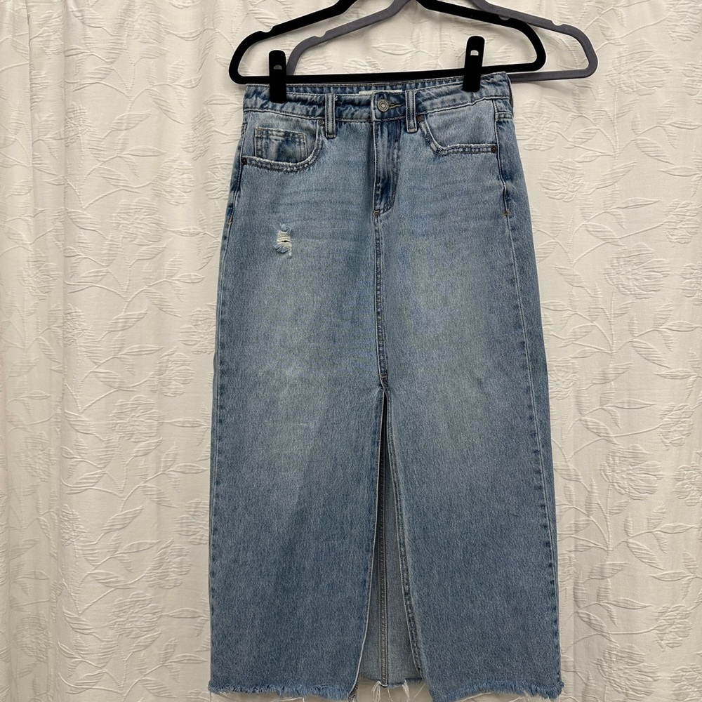 Classic Blue Denim Skirt